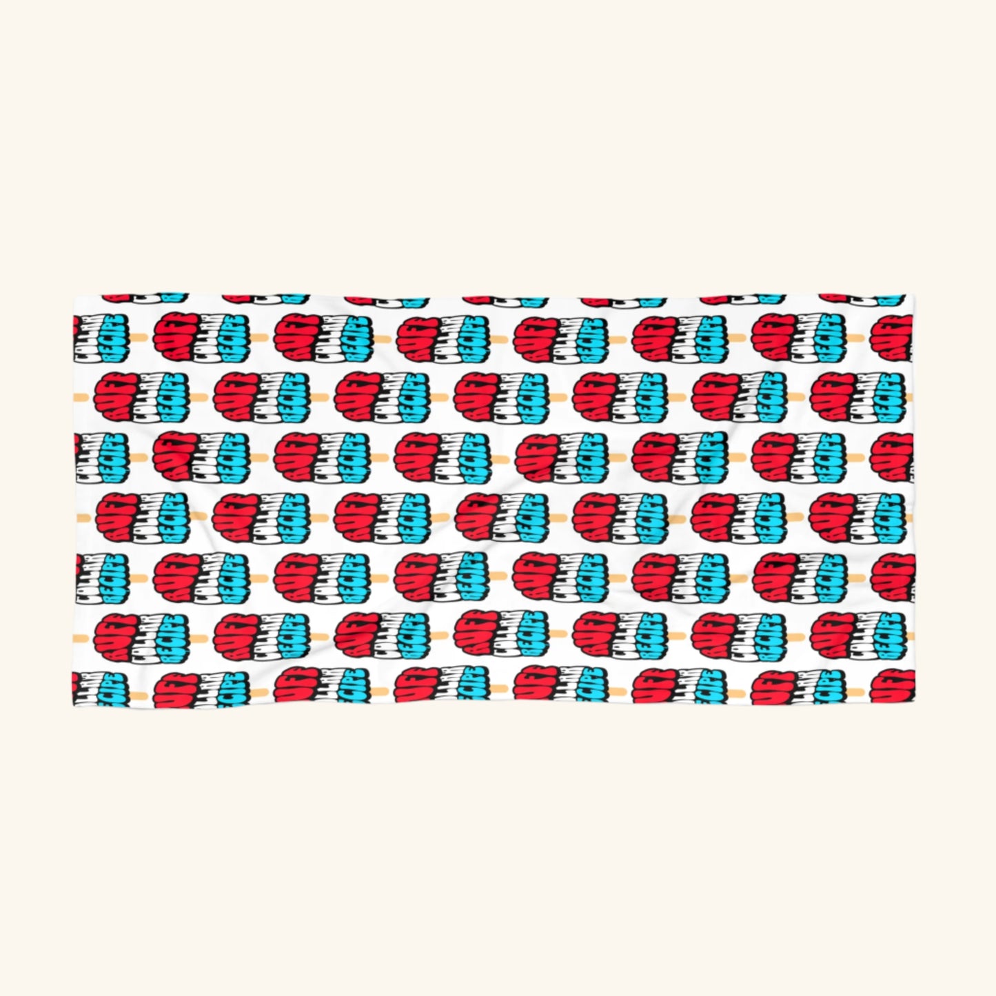 Ruff Collar Beach Towel – Rocket Pop Edition