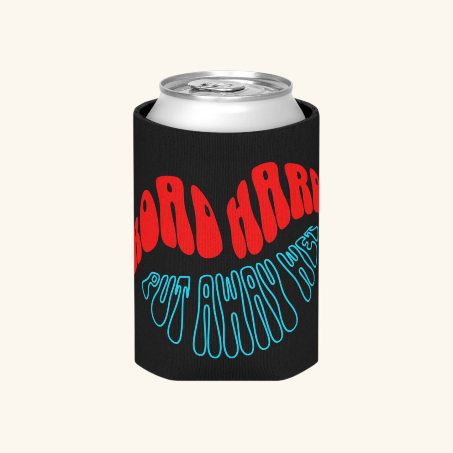 Road Hard & Ruff Collar Recipe Can koozie