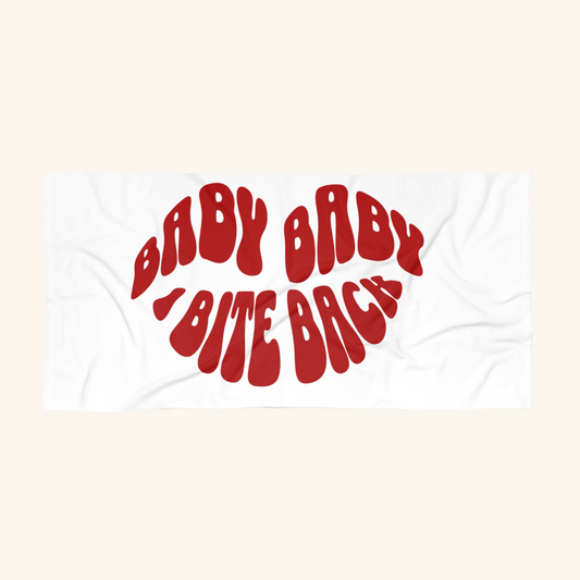 Baby Baby Beach Towel – I Bite Back Edition